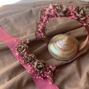 Conjunto de tocado y cinturón de flores Sweet Garden