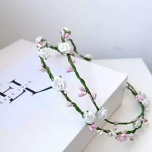 Corona de Flores Boho Doble Aro