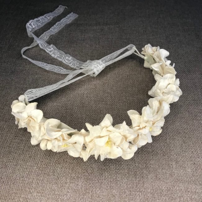Media corona de flores Comunión / boda