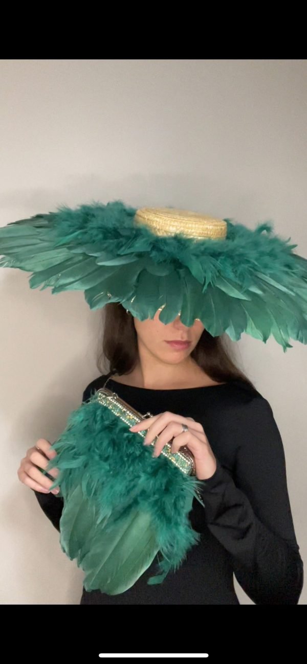 Conjunto pamela y bolso de plumas - Imagen 11
