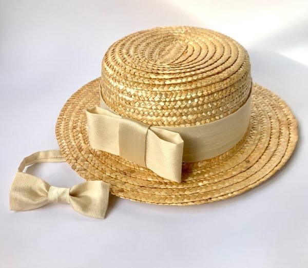 Canotier clásico Georgette ceremonia - Imagen 3