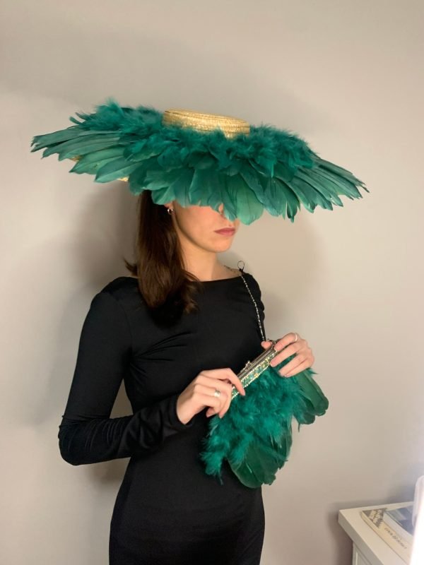 Conjunto pamela y bolso de plumas - Imagen 9