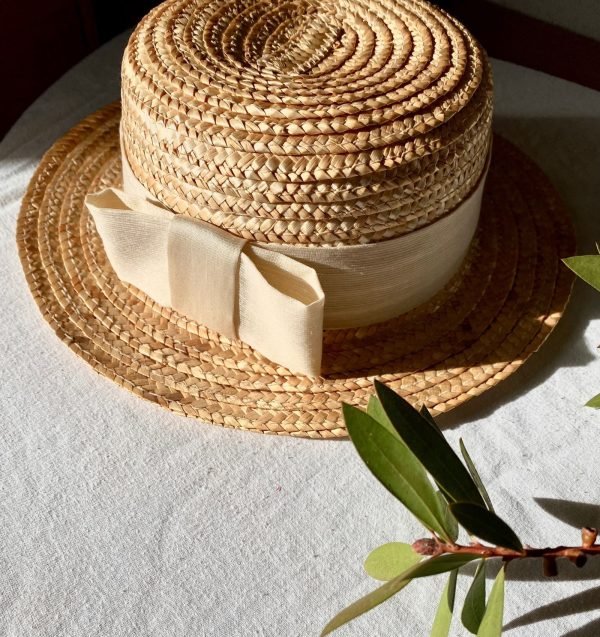 Canotier clásico Georgette ceremonia