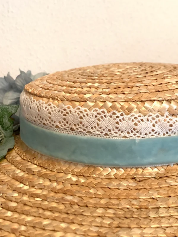 Canotier pamela de flores “Verdemar” - Imagen 4