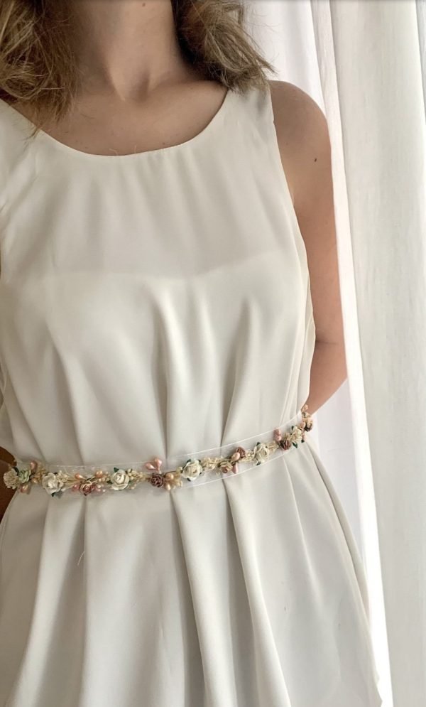 Cinturón de flores para novia