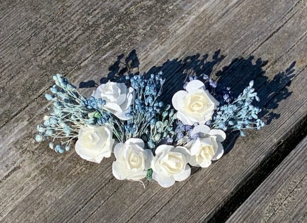 Tocado de flores “Lago Enol” comunión / boda