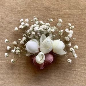 Peineta “Espuma de hadas” para recogido novia/ Comunión/ arras