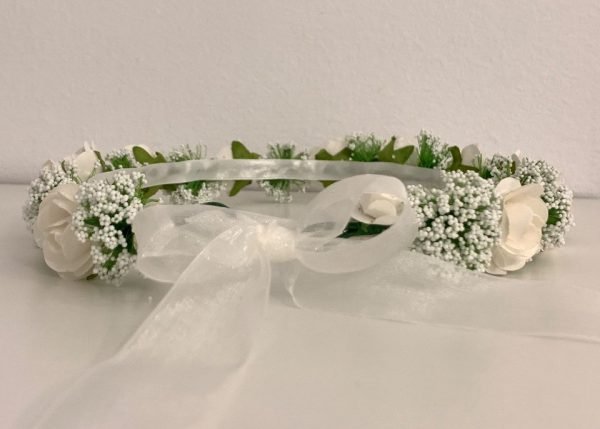 Corona de flores "Alma" - Bodas, Primera Comunión, arras u otros eventos - Imagen 2