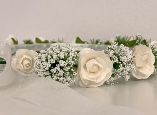 Corona de flores "Alma" - Bodas, Primera Comunión, arras u otros eventos