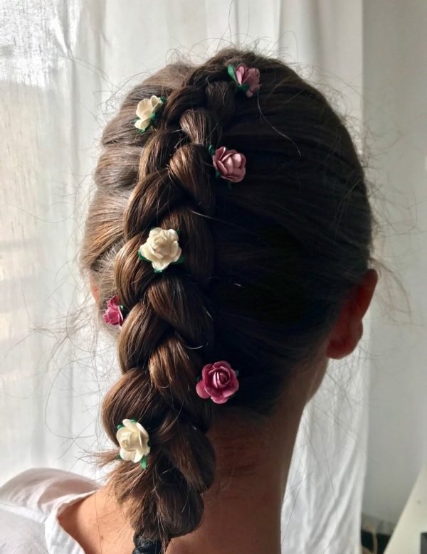 Horquillas de flores para recogido "Campo de flores" - Imagen 5