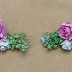 Pack de 2 pinzas de flores para niña o bebé