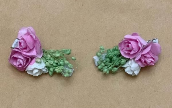 Pack de 2 pinzas de flores para niña o bebé