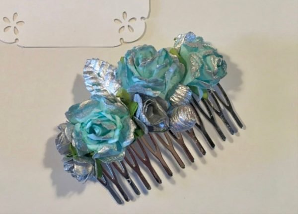 Tocado - Peineta de flores - Imagen 2