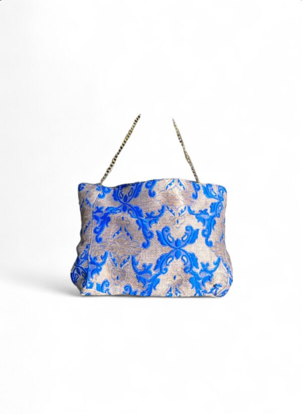 Bolso clutch azul Kein para invitada