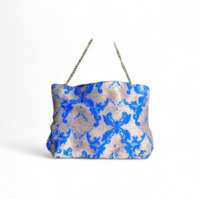 Bolso clutch azul Kein para invitada